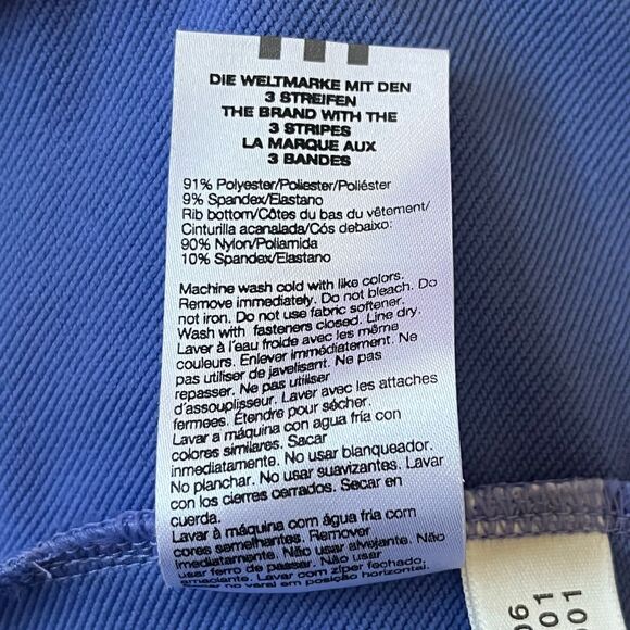 Adidas Clima365 Blue Zip Front Jacket, Size Large - Picture 6 of 7